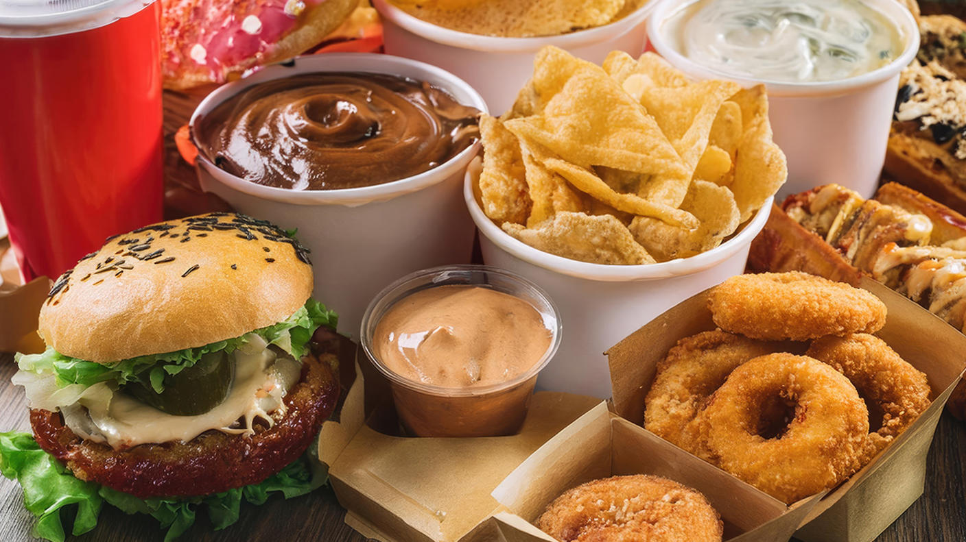 AI generated image of ultraprocessed foods